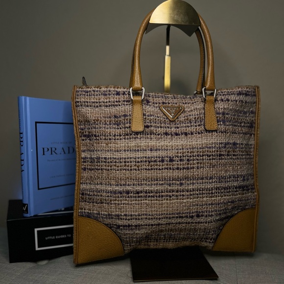 Vintage Prada Enameled Metal Triangle Tote with COA - Picture 1 of 12